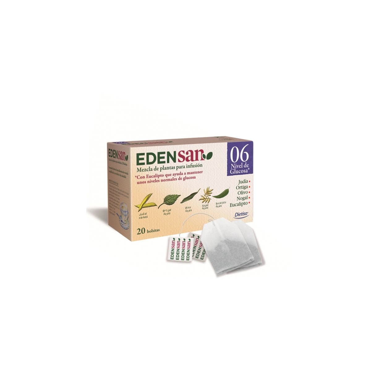 Edensan 06 Glucosa 20 filtros Dietisa