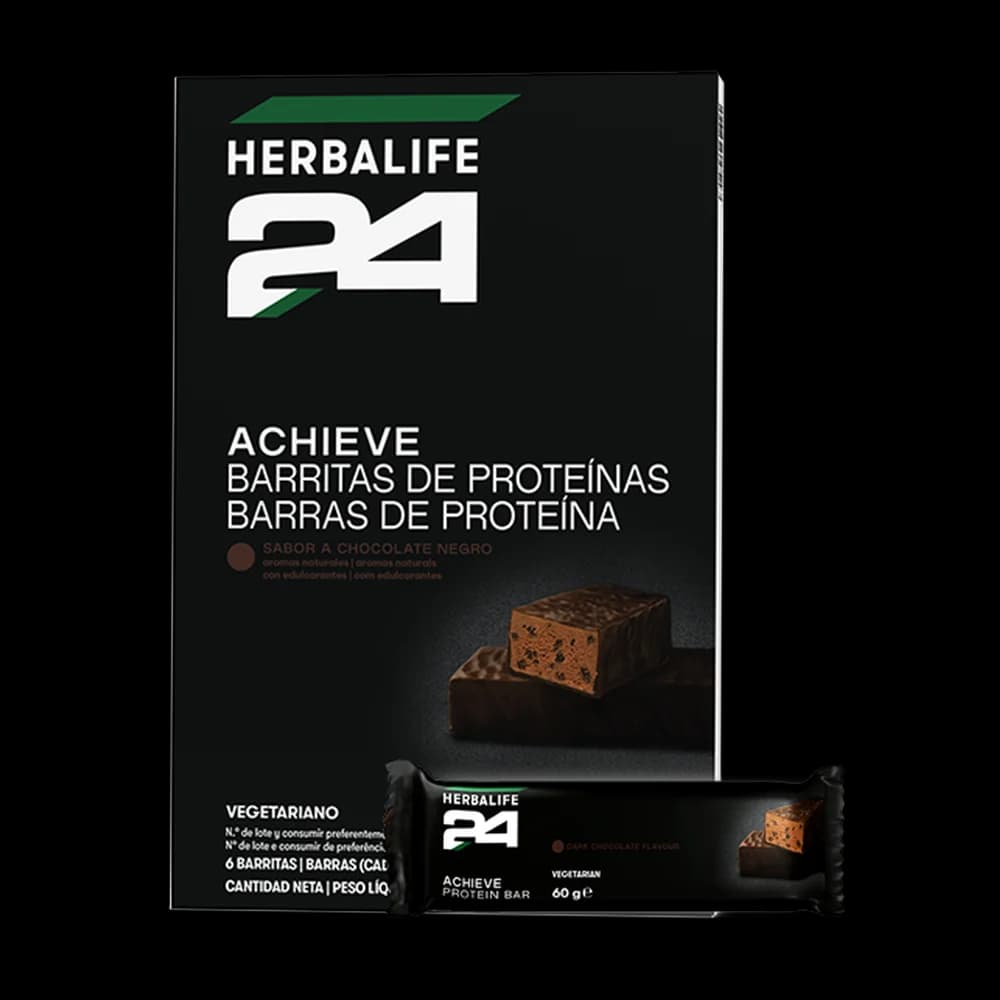 Barritas de Proteínas H24 Achieve - Chocolate negro
