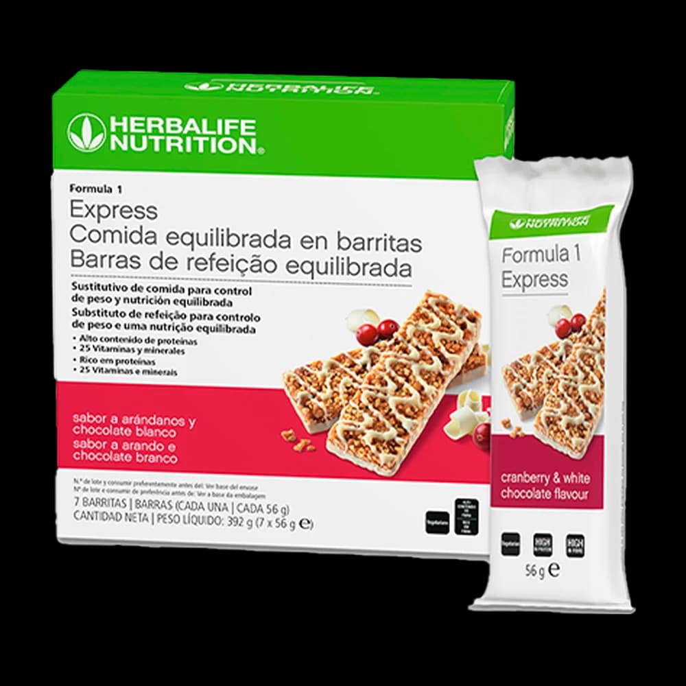 Barritas F1 Express - Arándanos y chocolate blanco