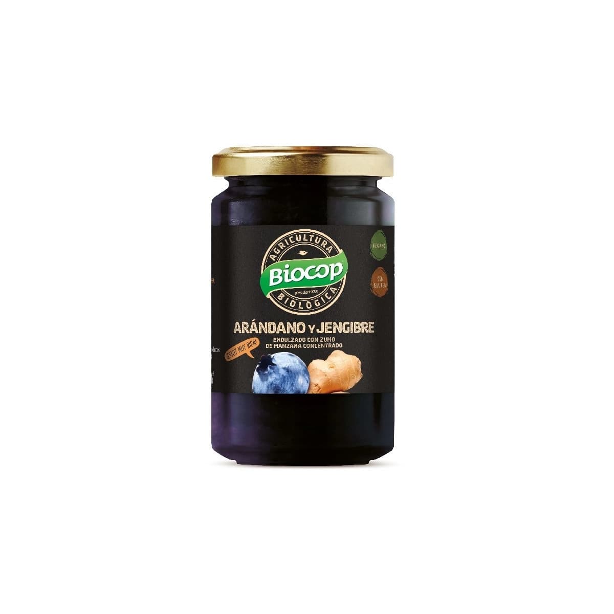 Compota de arandano jengibre bio 265g Biocop
