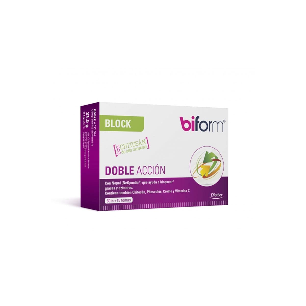 Biform Block doble accion 30 capsulas Dietisa
