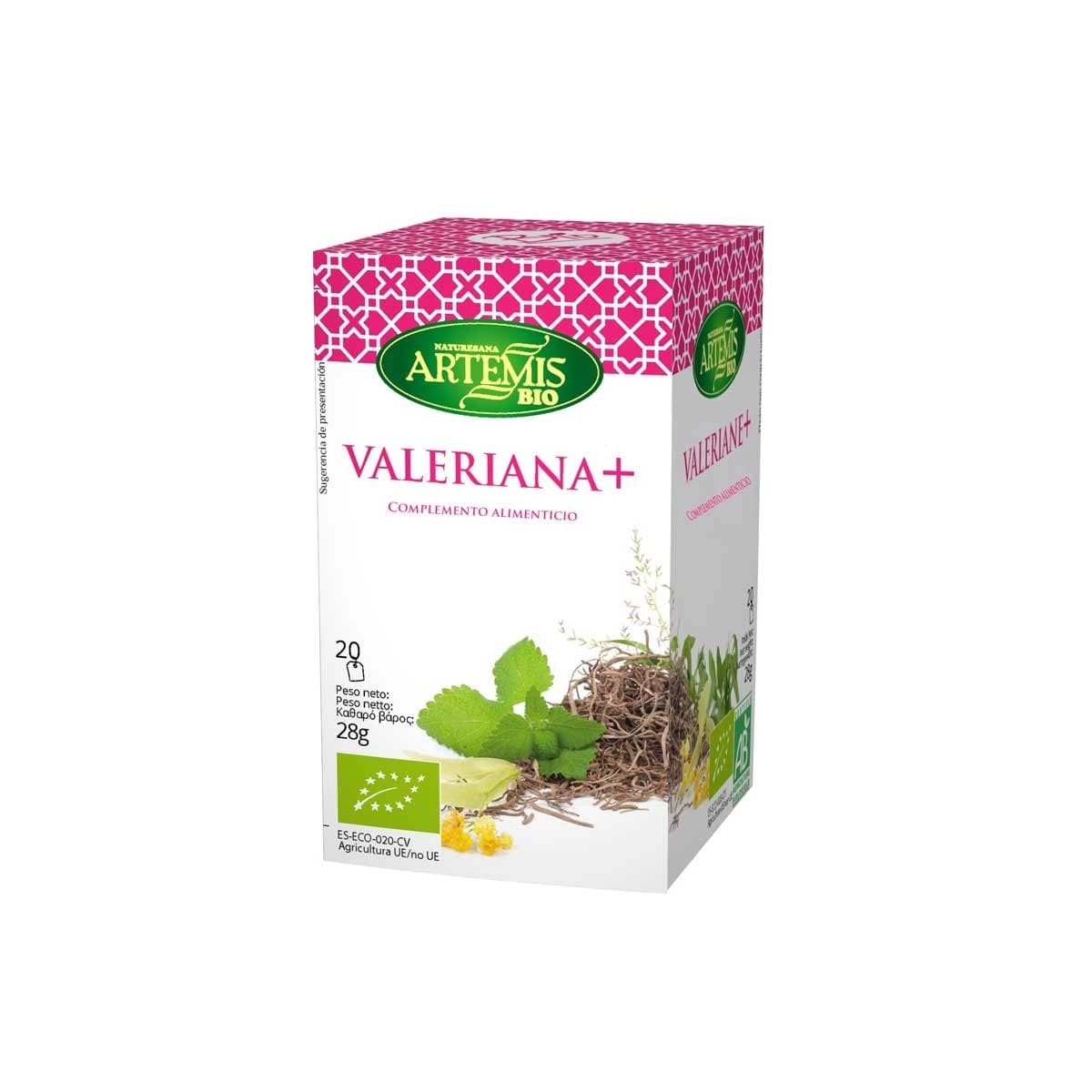 Valeriana bio 20 filtros Artemis