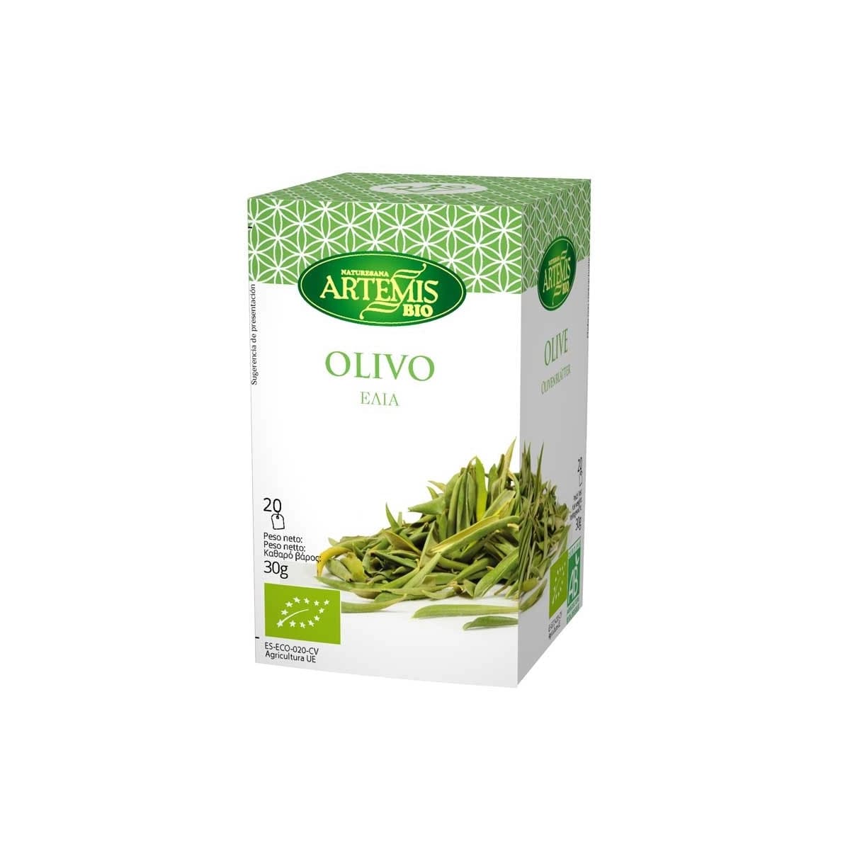 Olivo bio 20 filtros Artemis