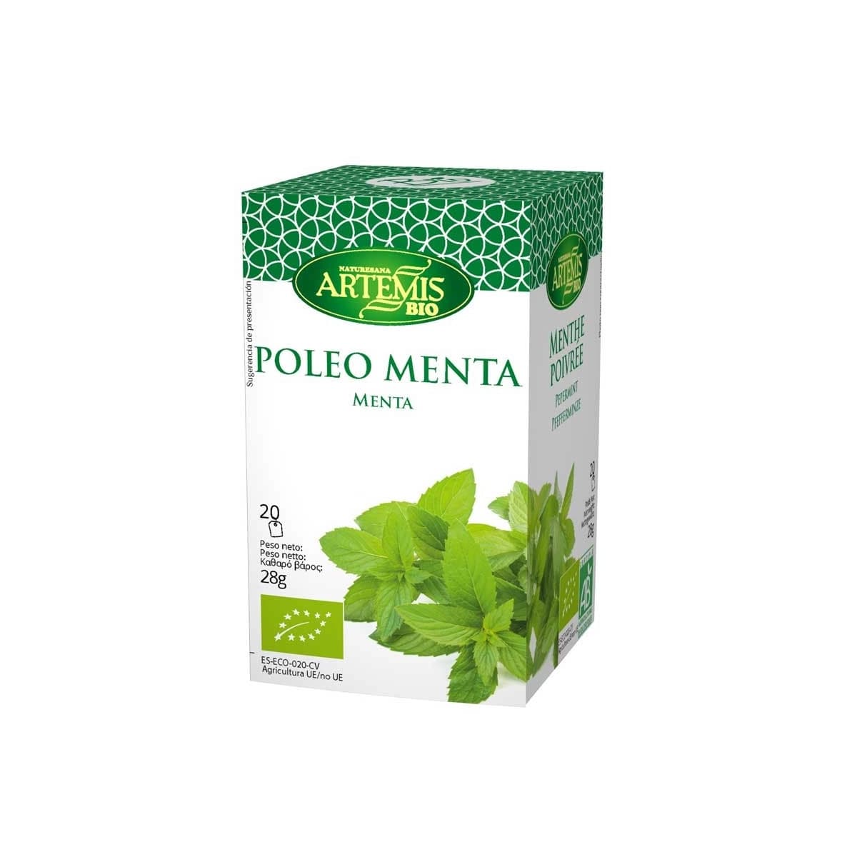 Menta poleo 20 filtros Artemis