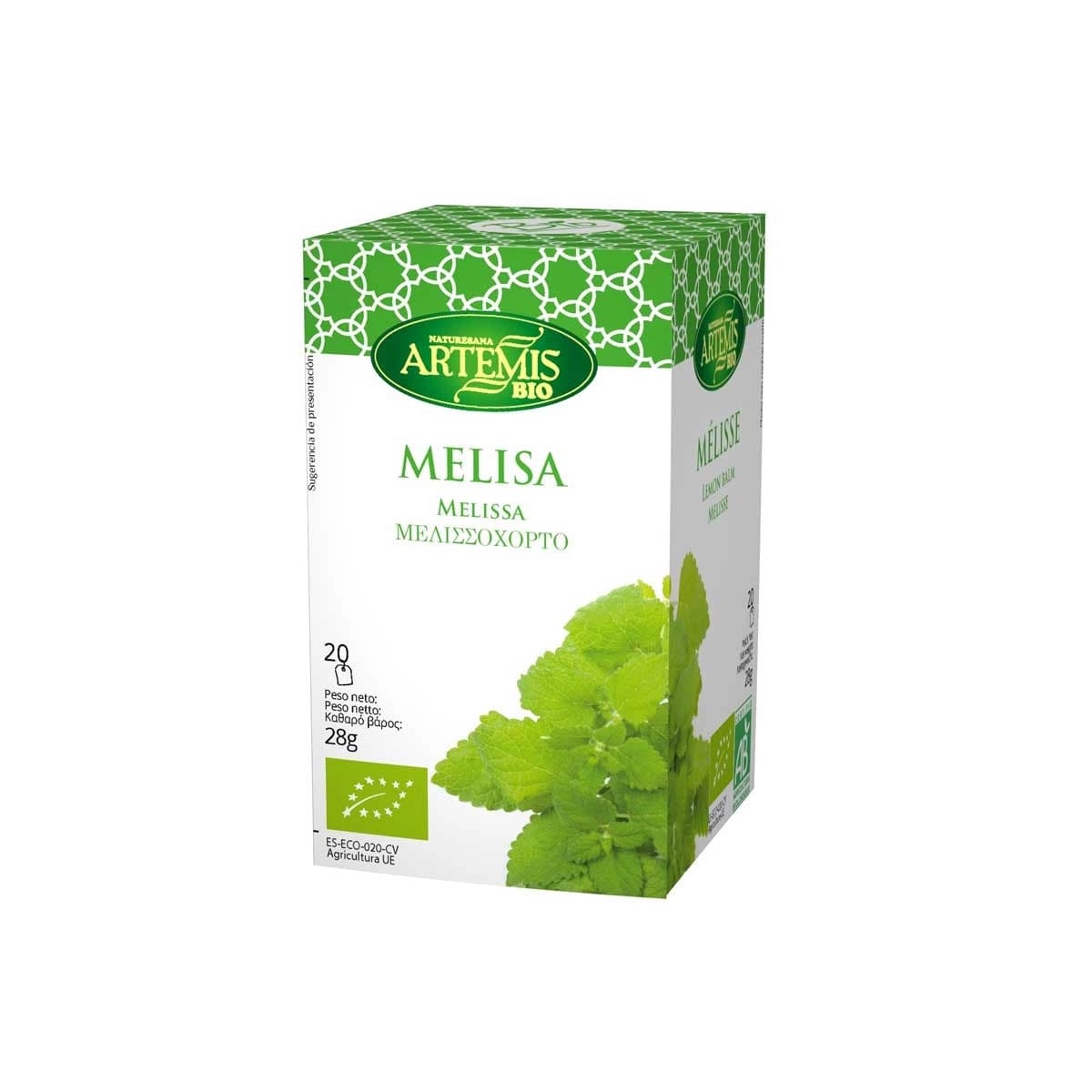 Melisa bio 20 filtros Artemis