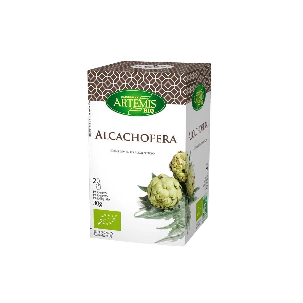 Alcachofera bio 20 filtros Artemis