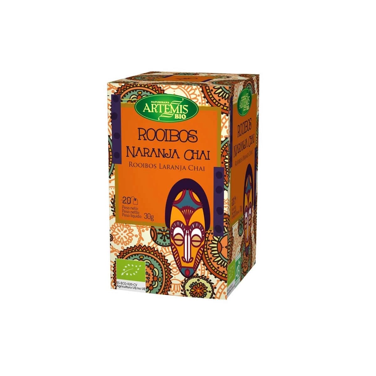 Rooibos Naranja Chai Bio 20 filtros Artemis
