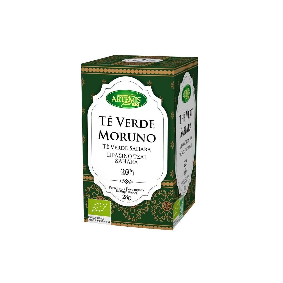 Te verde moruno Bio 20 filtros Artemis