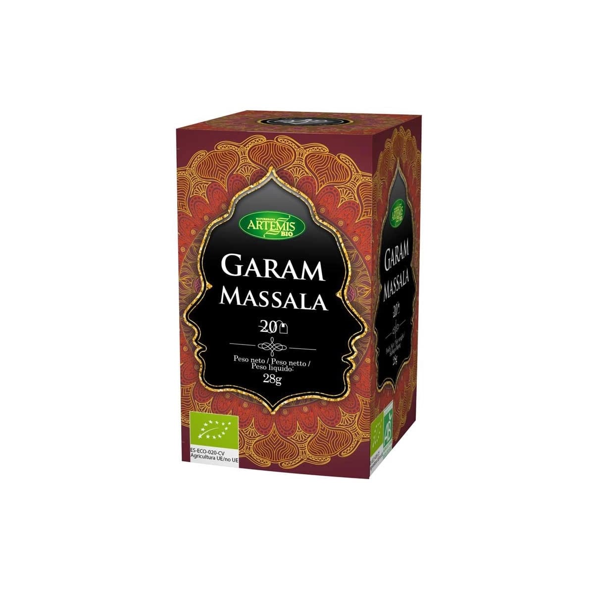 Garam masala 20 filtros Artemis