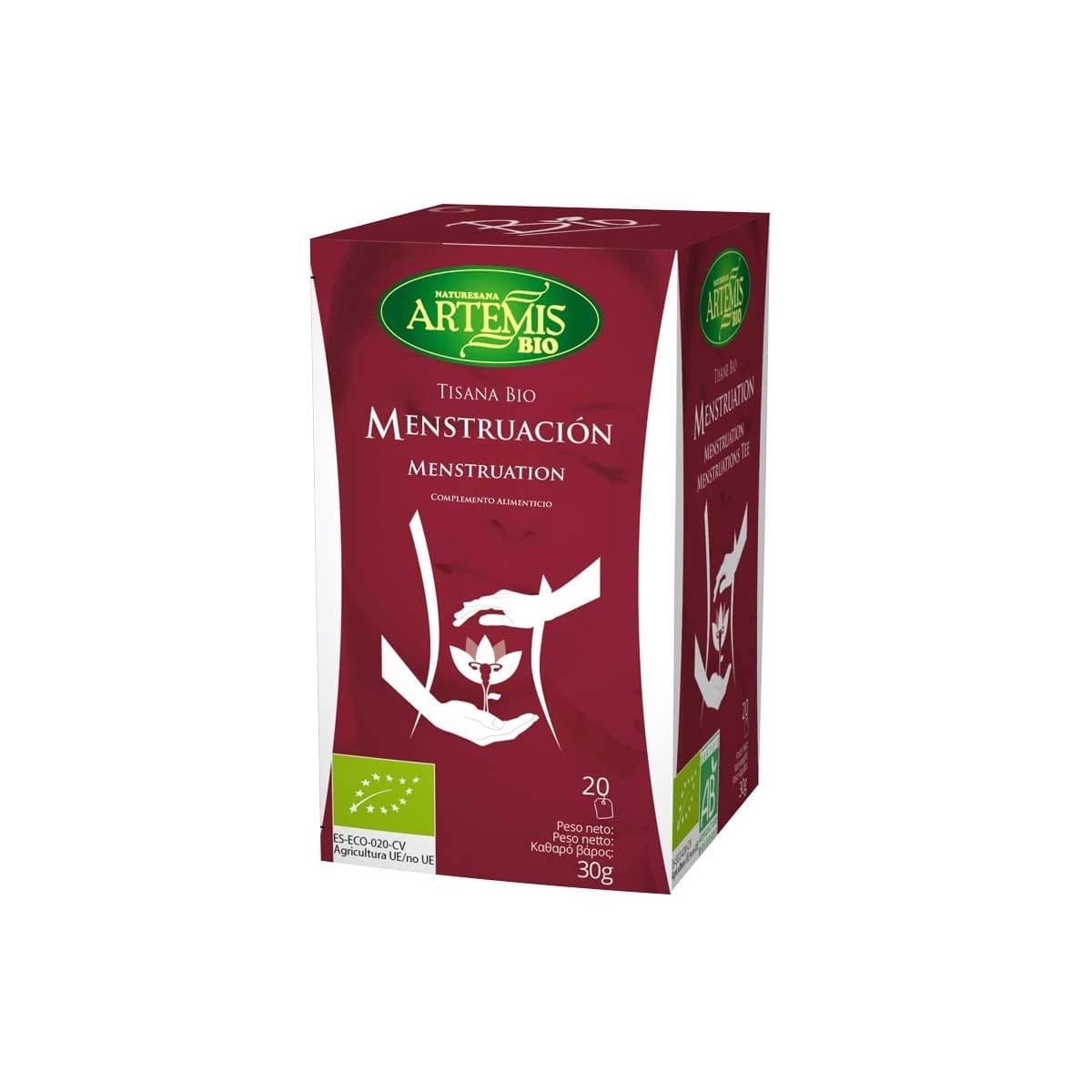 Menstruación mujer bio 20 filtros Artemis