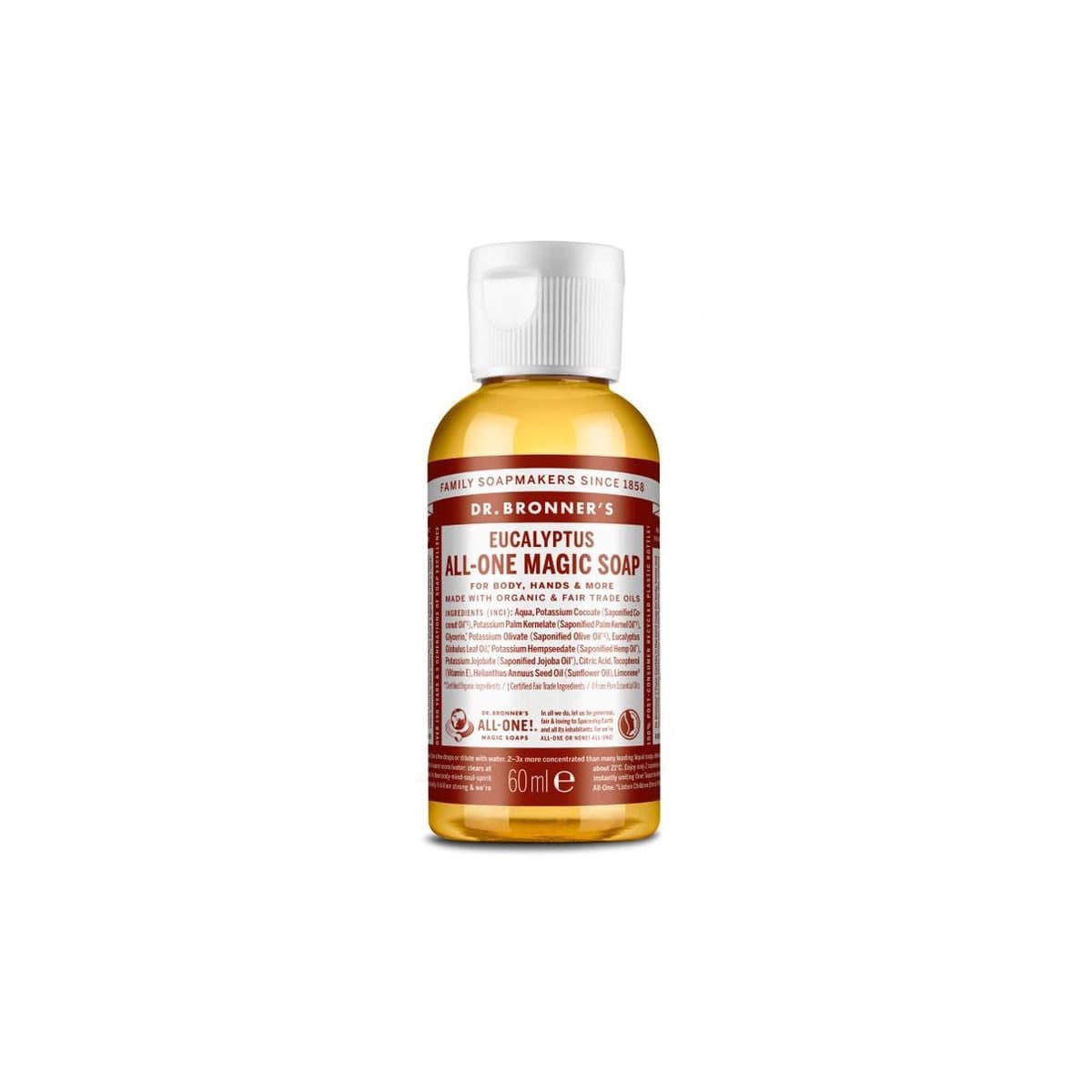 Jabon liquido eucalipto bio 60ml Dr. Bronner's