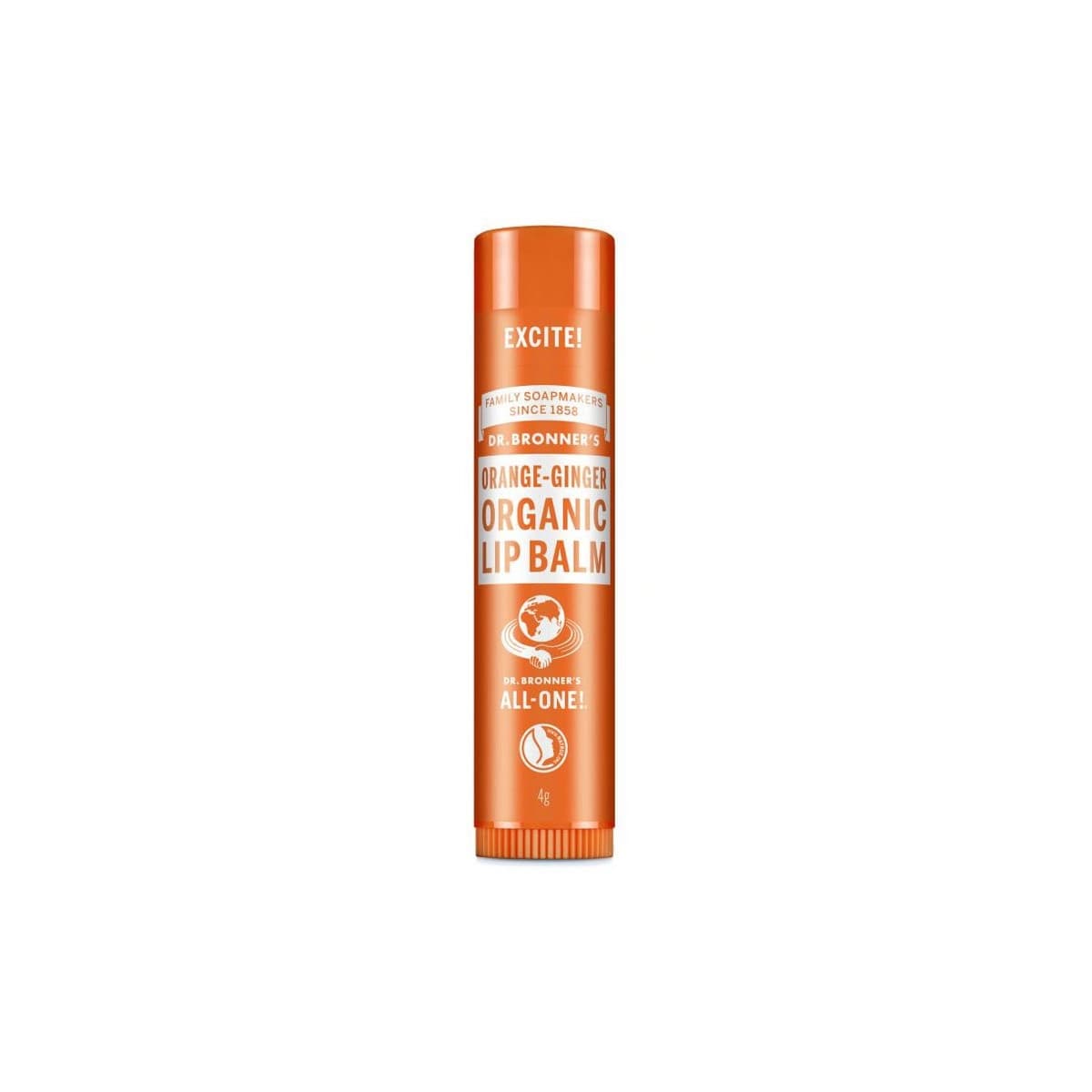 Balsamo labial de naranja y jengibre bio Dr. Bronner's