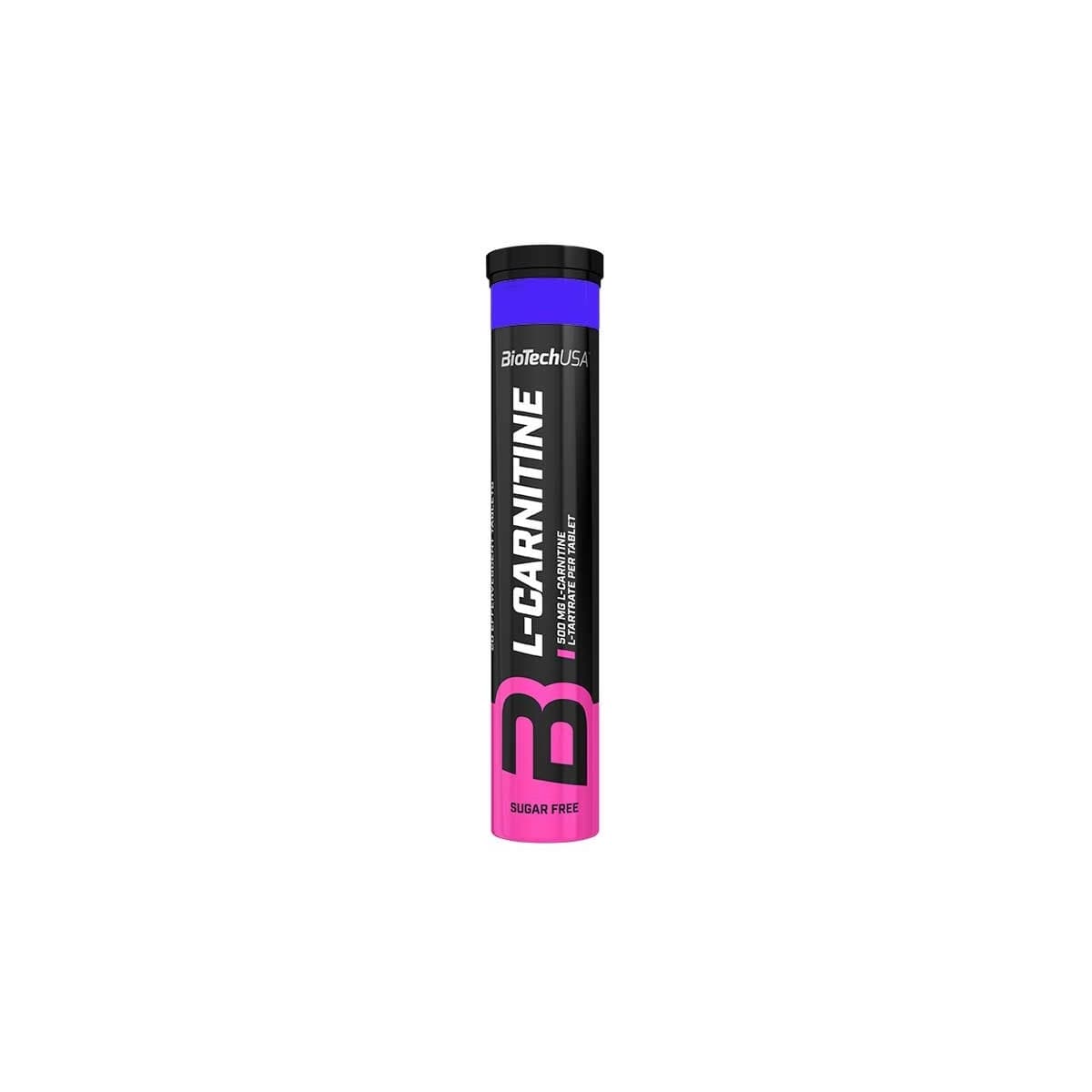L-Carnitina efervescente arandano-frambuesa 500mg 20 comprimidos BioTechUSA