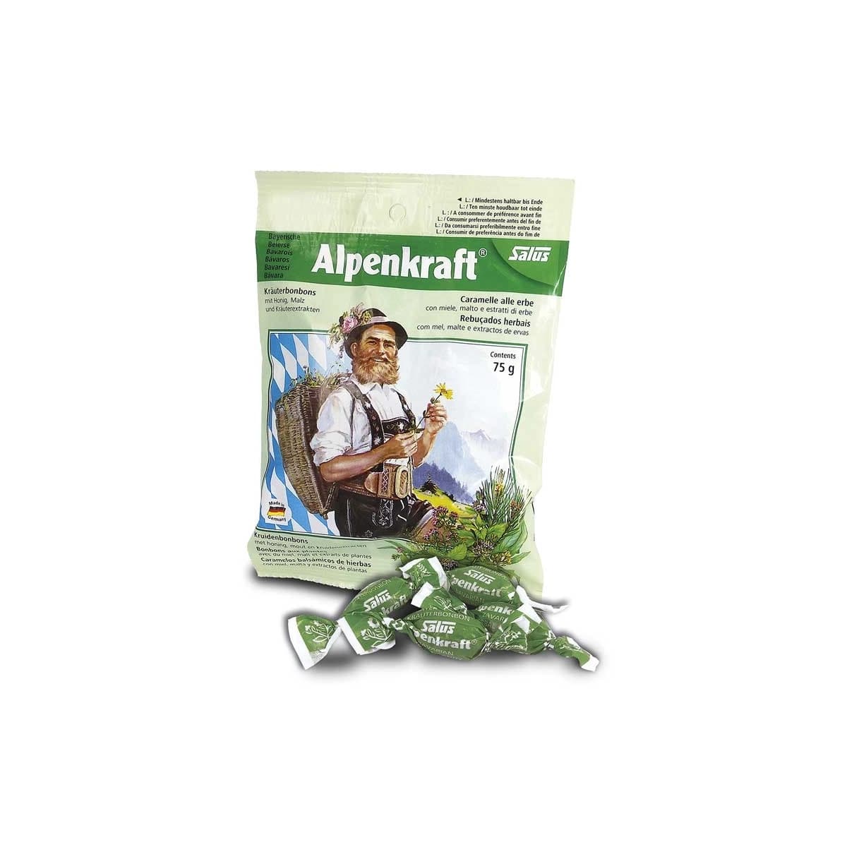 Caramelos herbales Alpenkraft bolsa 75g Salus