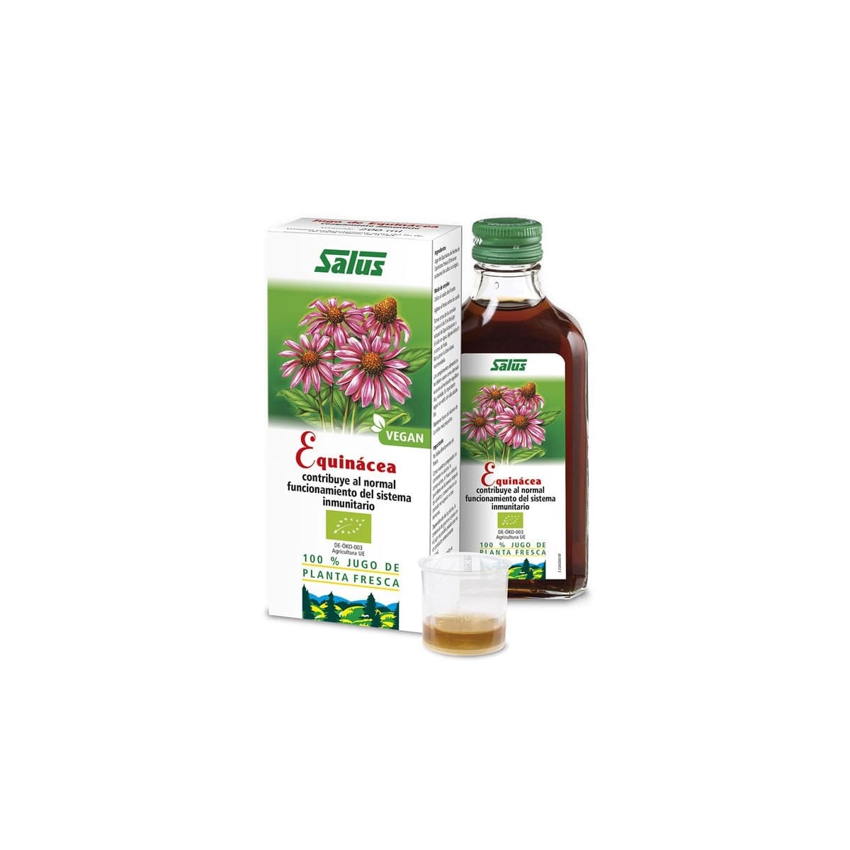 Jugo de equinacea Bio 200ml Schoenenberger Salus
