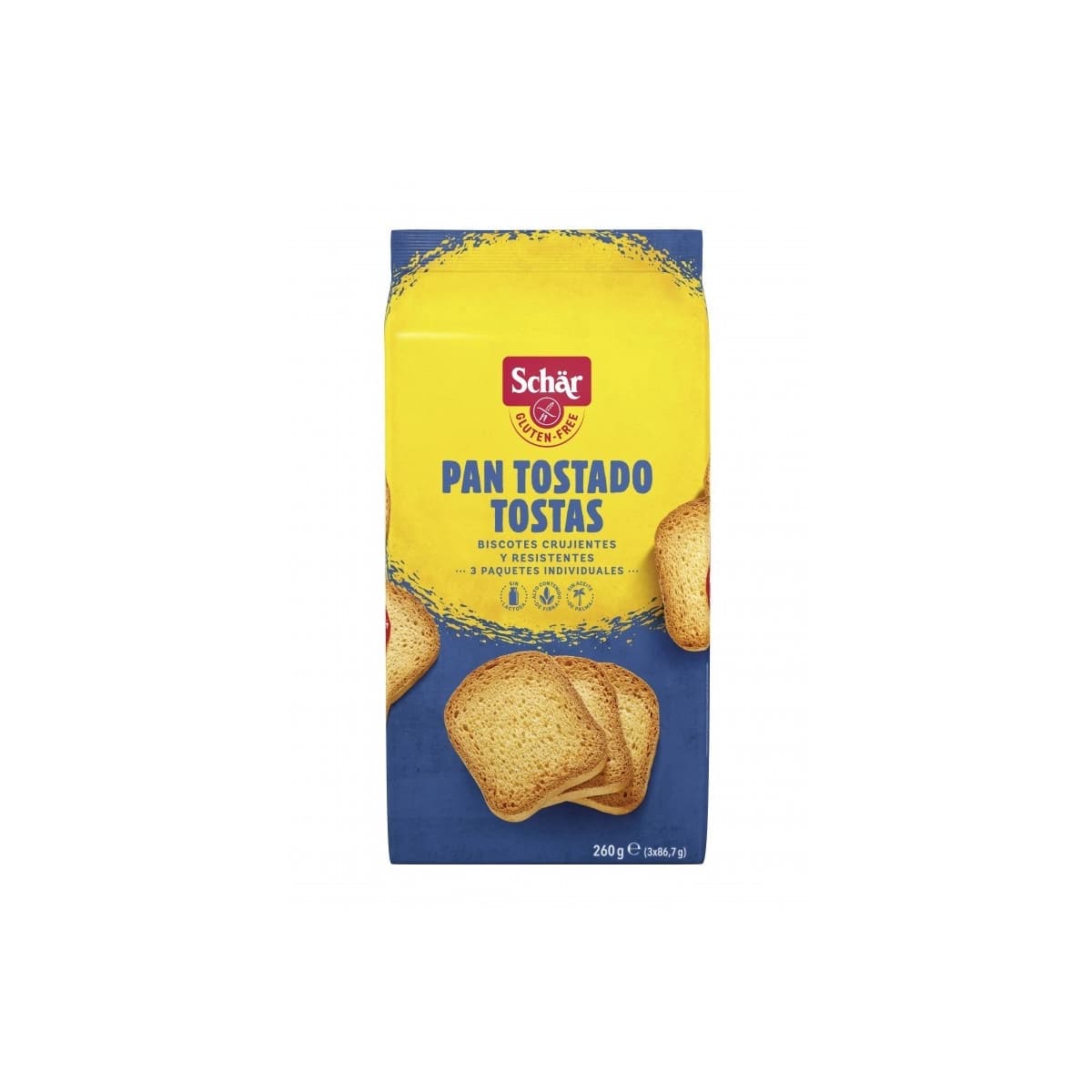 Pan tostado Tostas-Fette biscottate 260g Schar