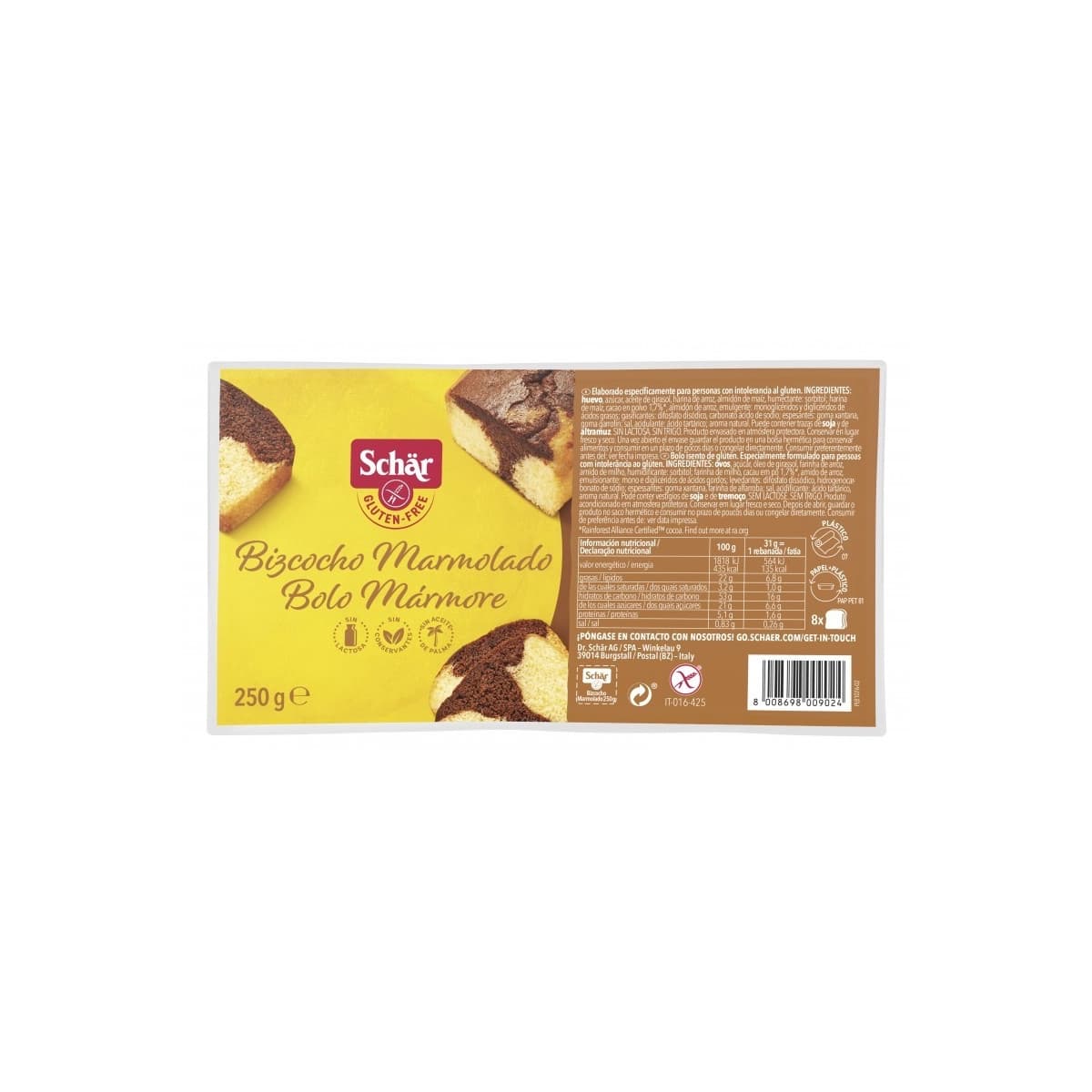 Marble cake 250g Schar