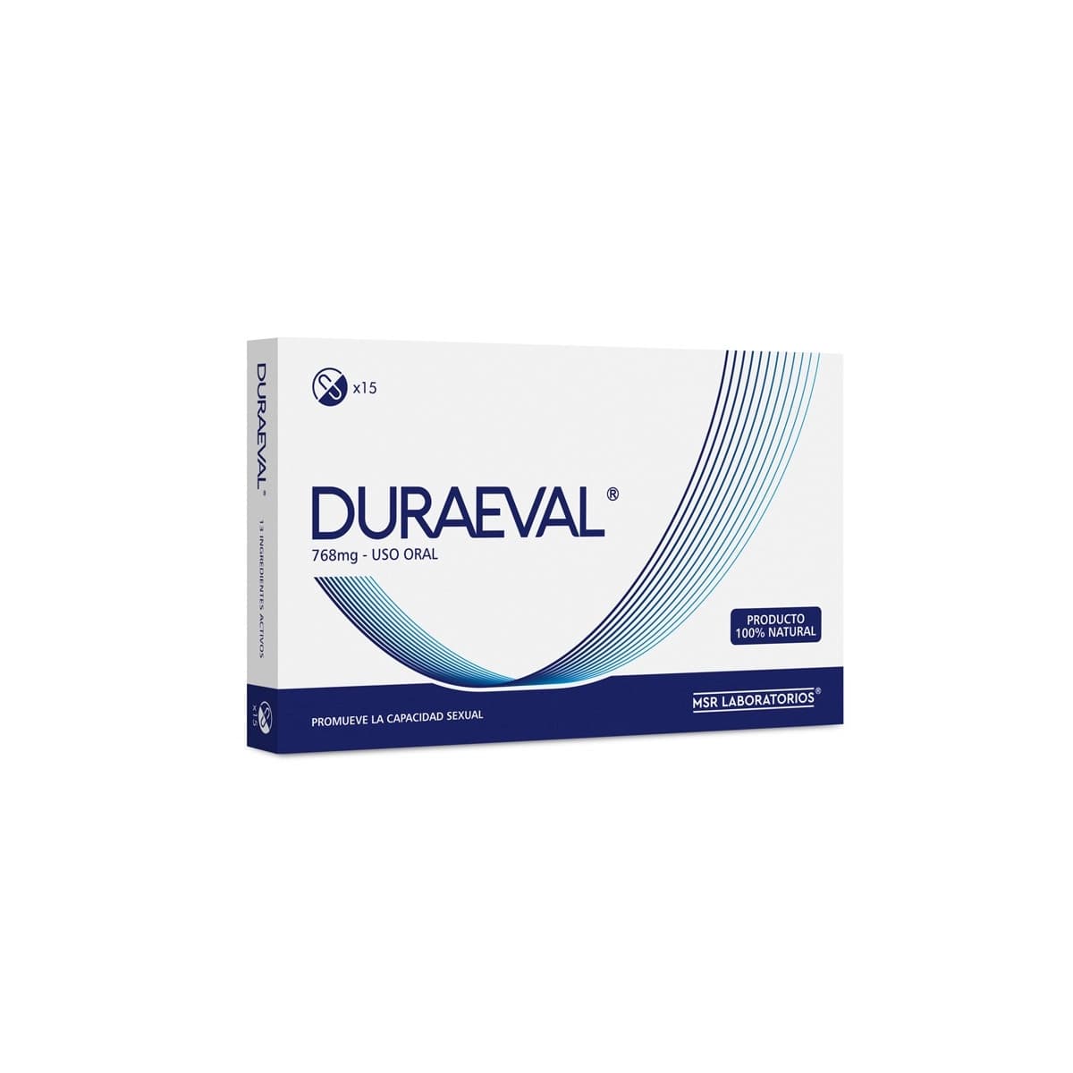 Duraeval 768mg 15 capsulas MSR Lab