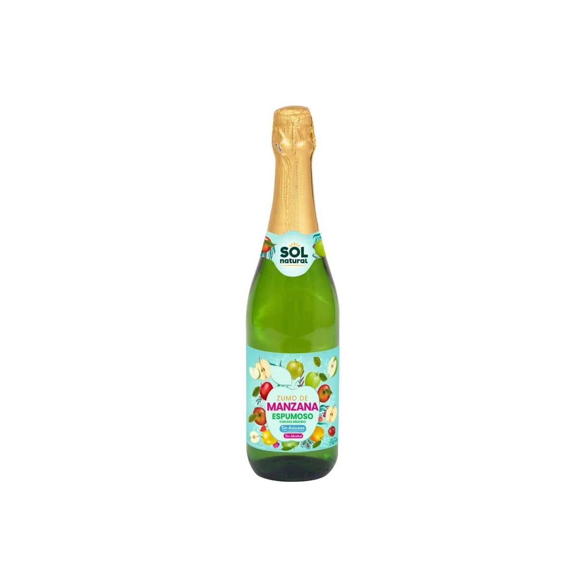 Espumoso manzana sin alcohol 750ml Sol Natural