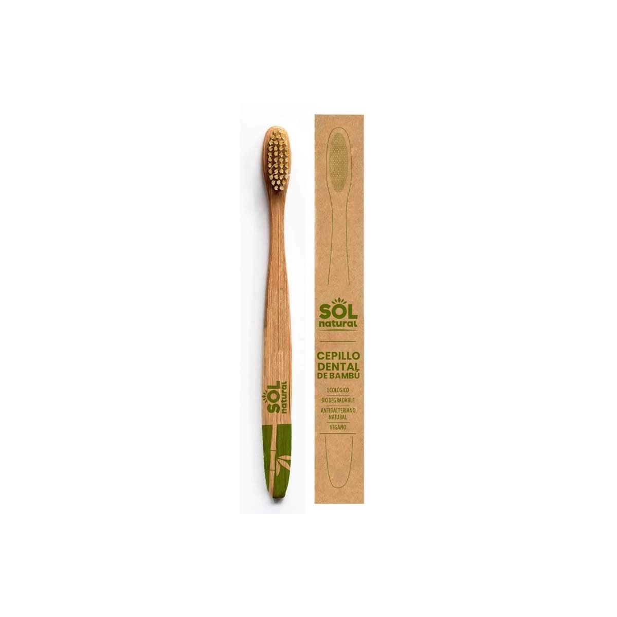 Cepillo de Bambu Adulto Sol Natural