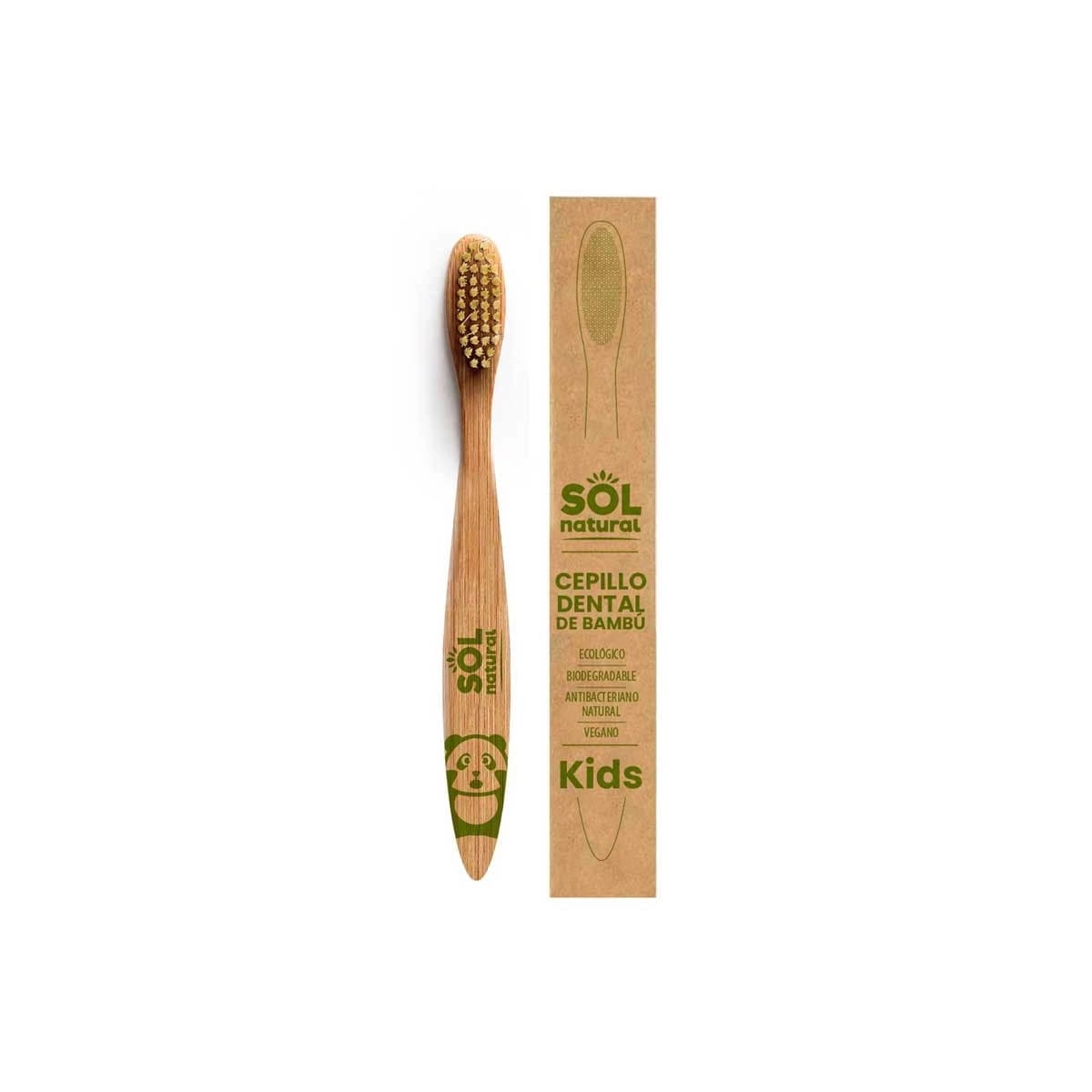 Cepillo de Bambu Infantil Sol Natural