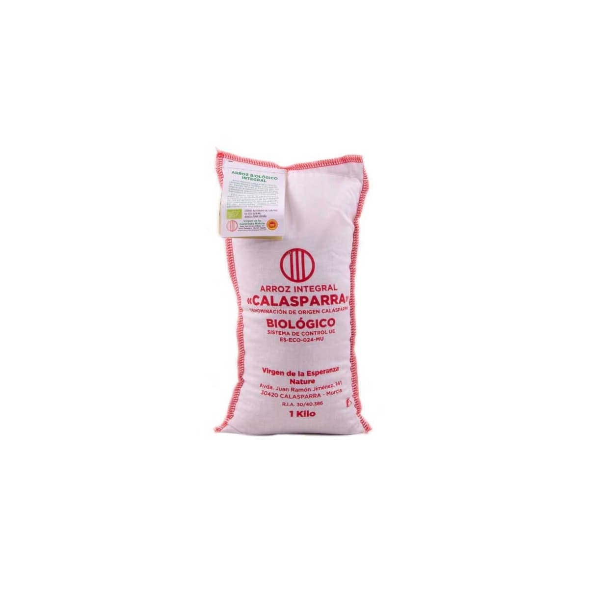 Arroz de calasparra integral saco tela Bio 1kg Calasparra