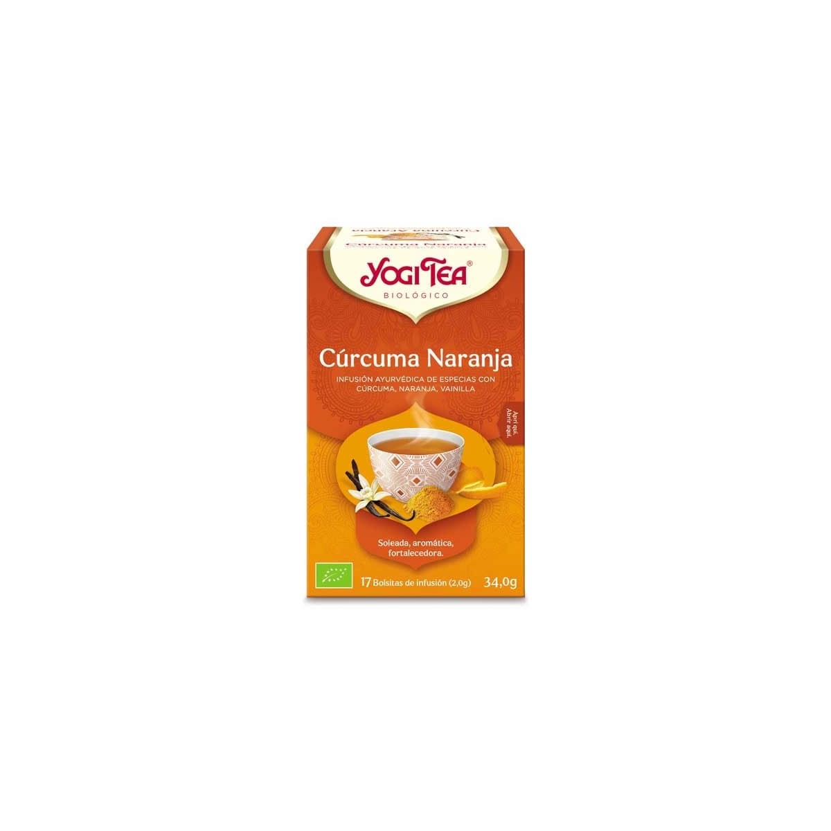 Yogi tea Curcuma Naranja Bio 17 filtros BIO
