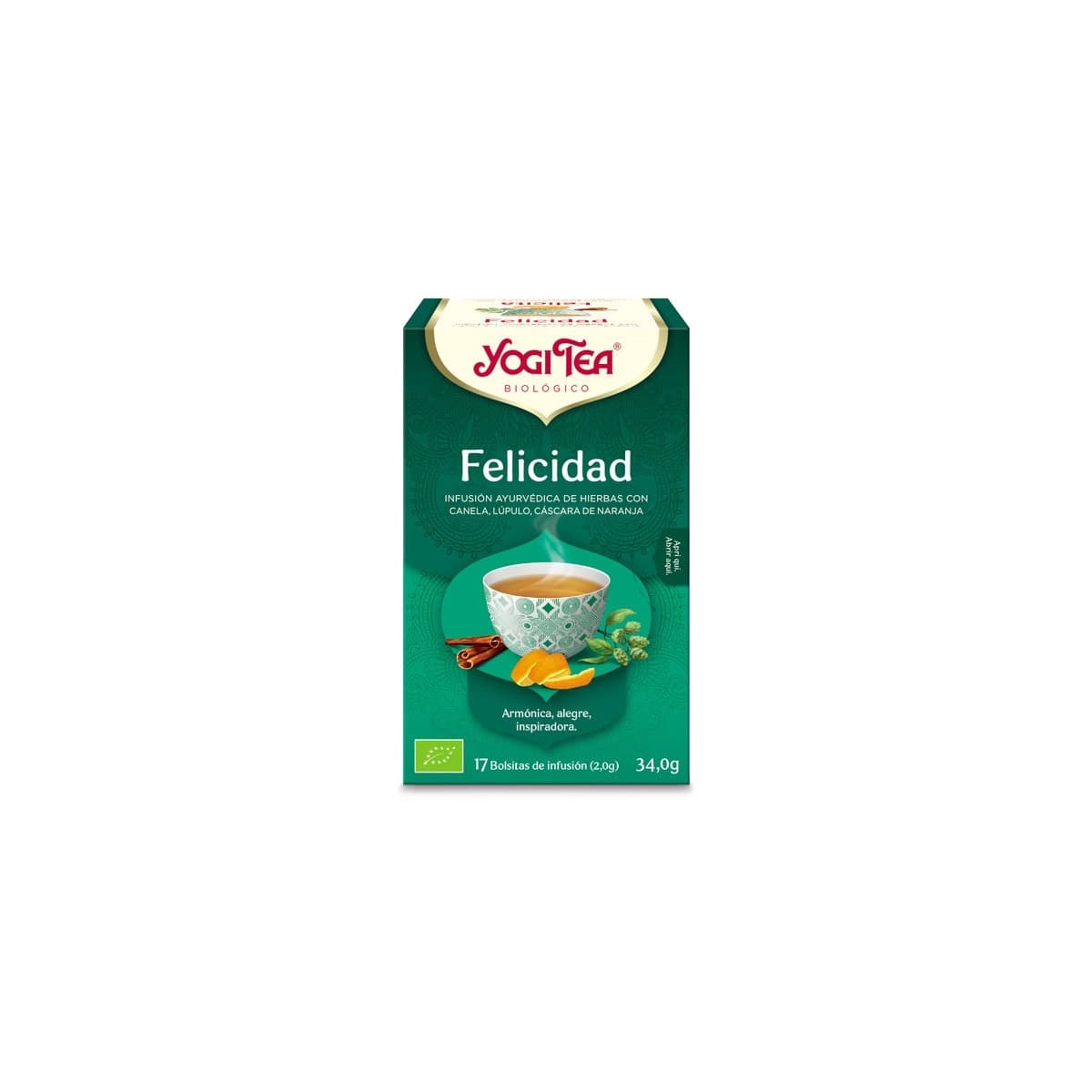 Yogi Tea Felicidad 17 filtros BIO