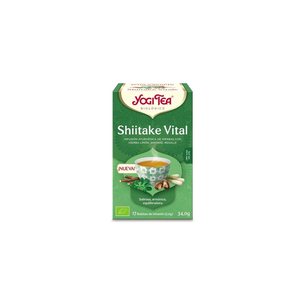 Yogi Tea Shiitake Vital Bio 17 filtros BIO
