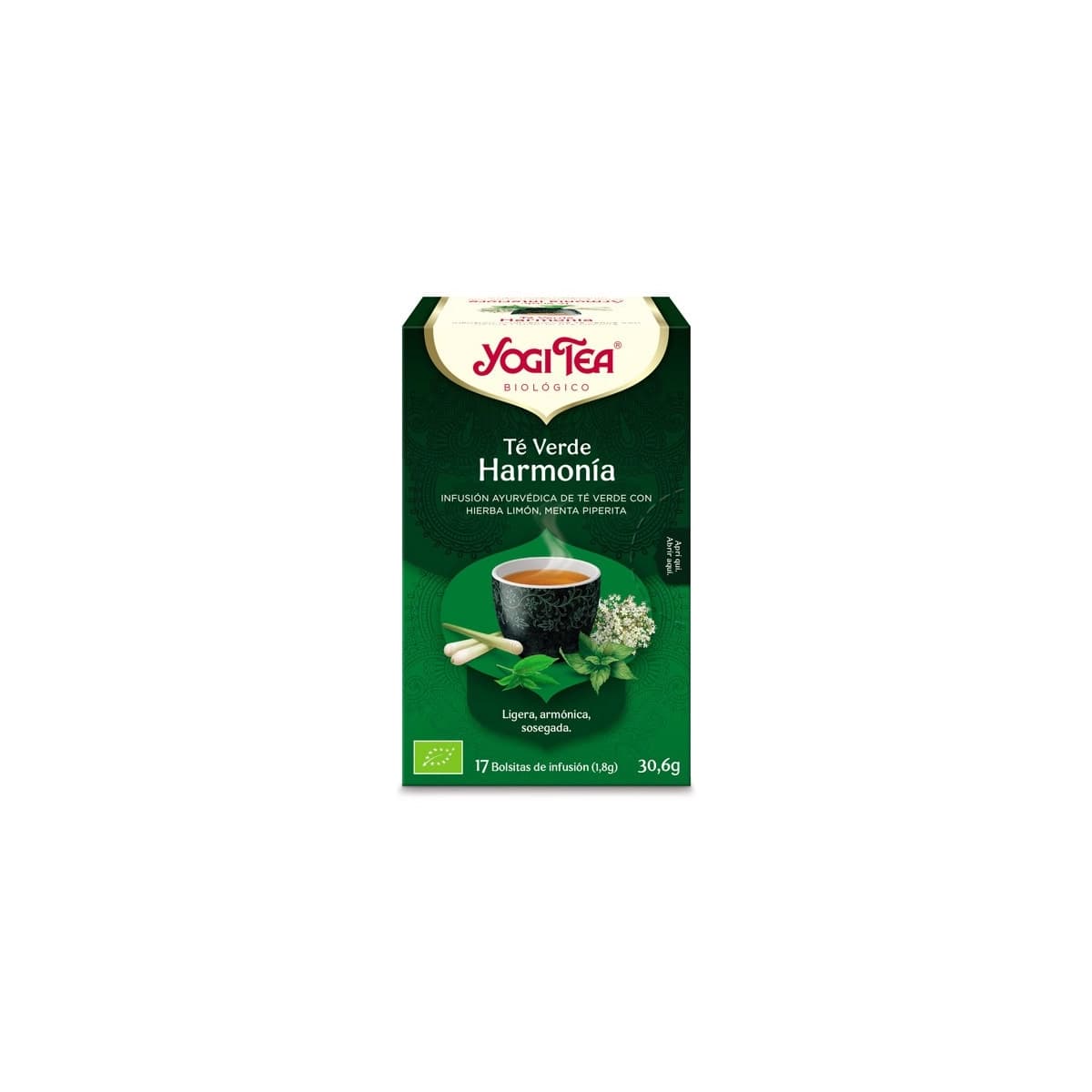 Yogi Tea Te verde Armonia 17 filtros BIO