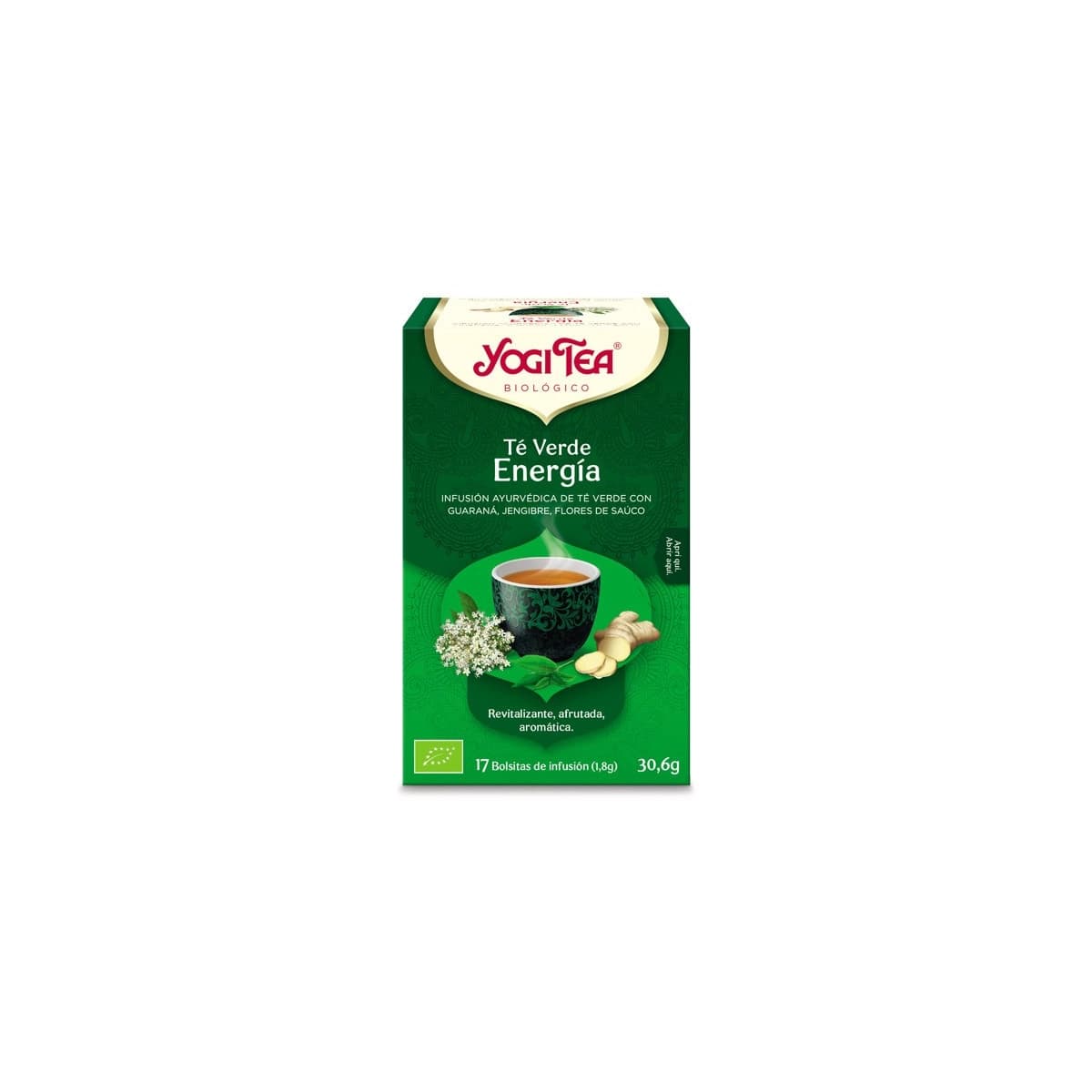 Yogi Tea Te verde energia 17 filtros BIO