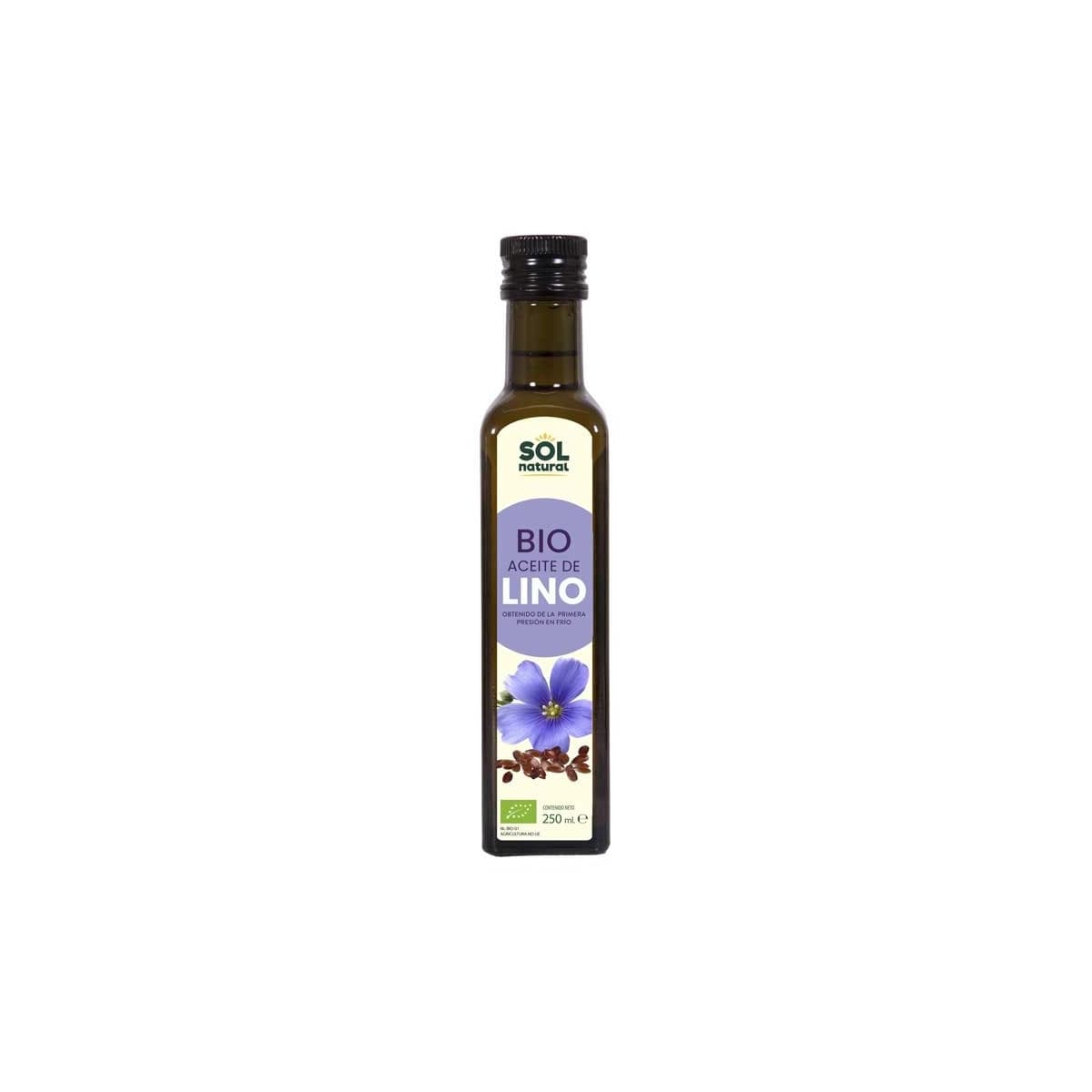 Aceite de lino bio 250ml Sol Natural