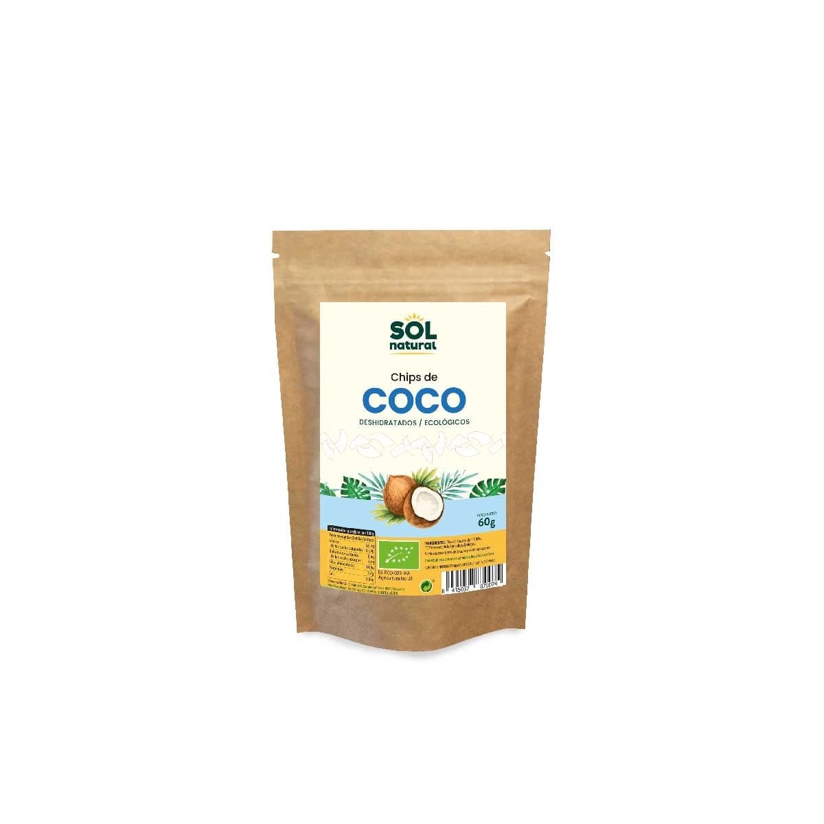 Chips de coco bio 60g Sol Natural