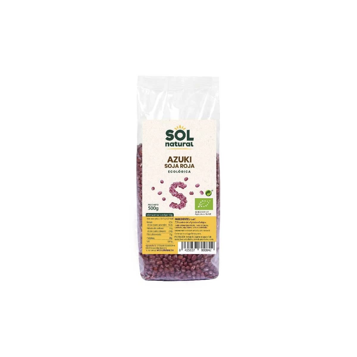 Azuki-Soja roja Bio 500g Sol Natural