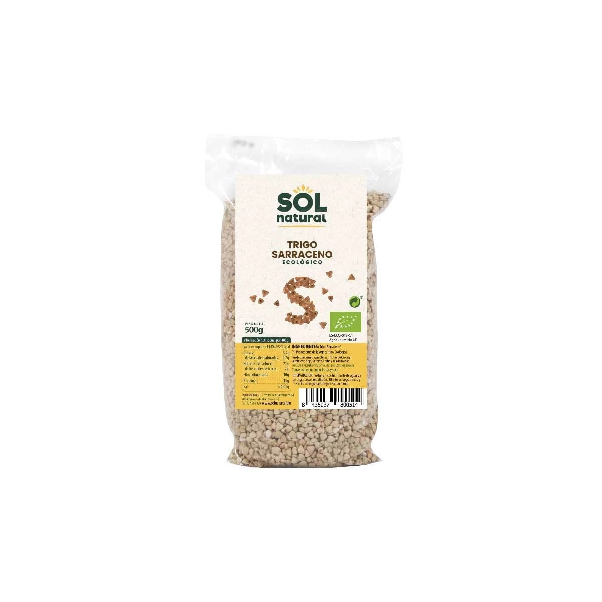 Trigo sarraceno bio 500g Sol Natural