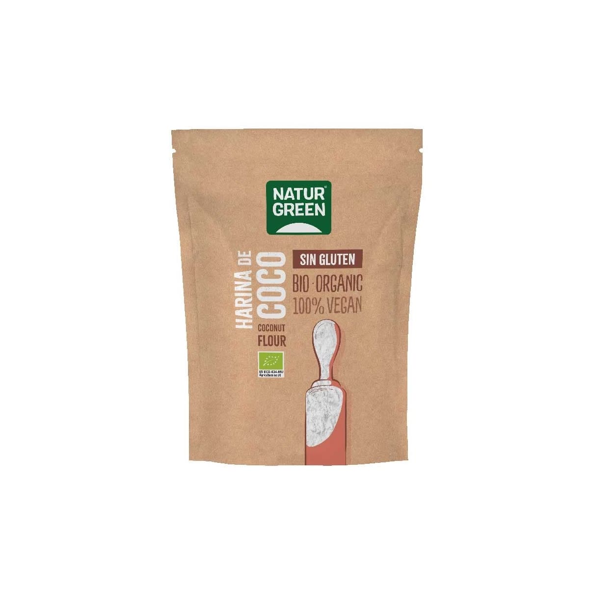 Harina de coco Bio s/gluten Bio 500g NaturGreen