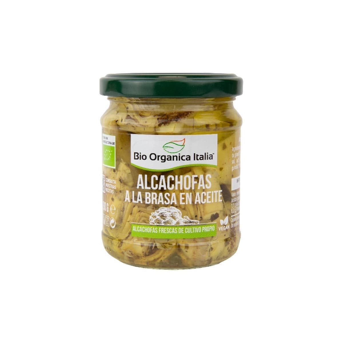 Alcachofas a la brasa en aceite Bio 190g Organica Italia