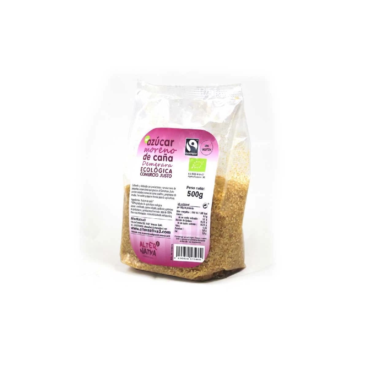 Azucar Demerara moreno de caña Bio 500g Alternativa3
