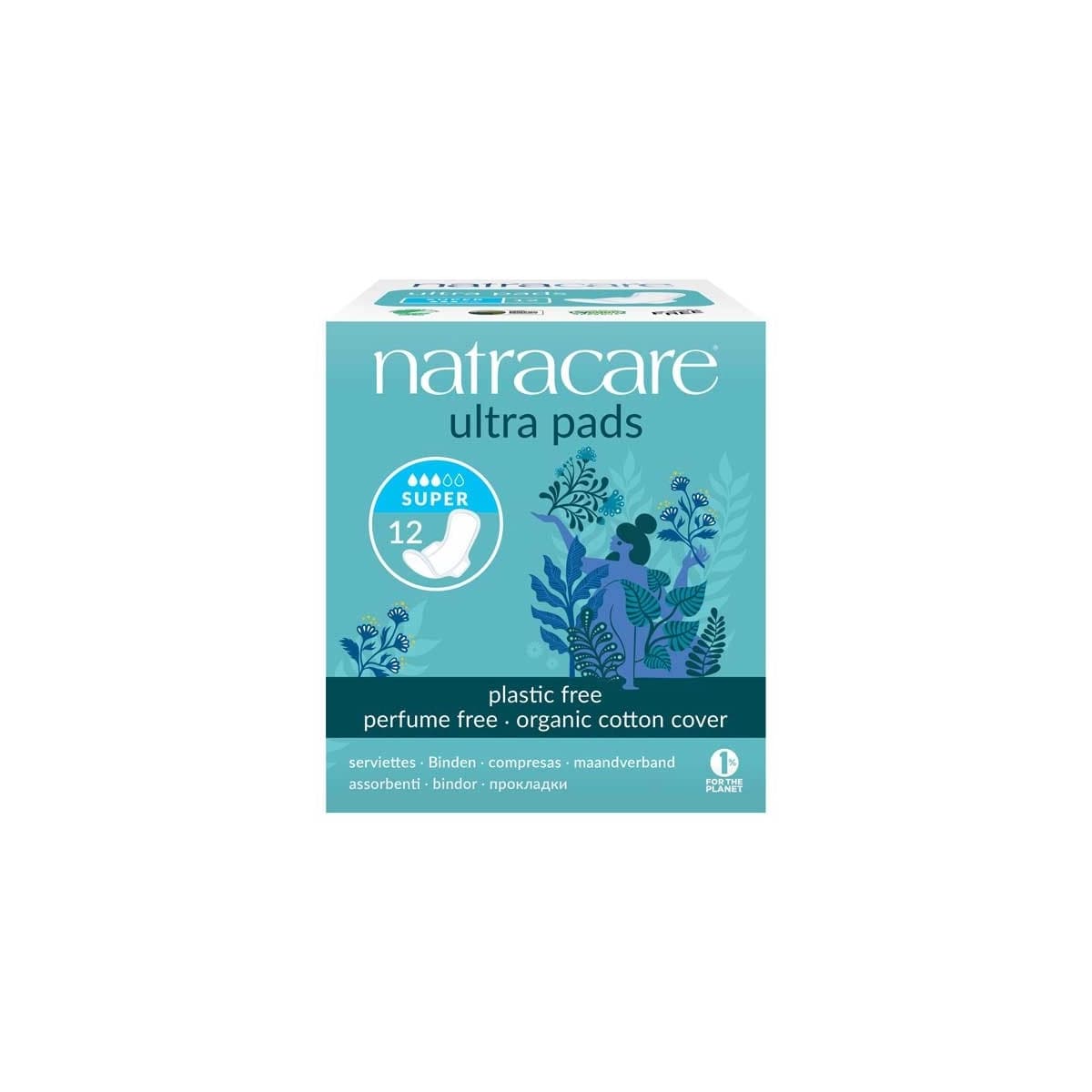 Compresa super alas bio 12 unidades Natracare