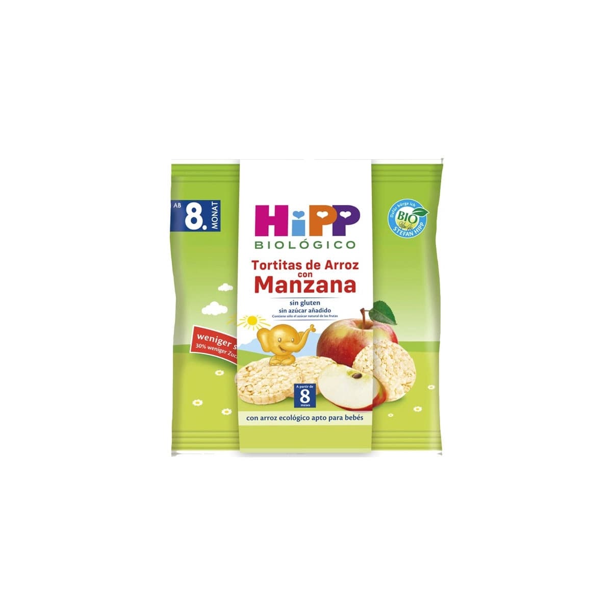 Tortitas de arroz con Manzana Bio 30g Hipp