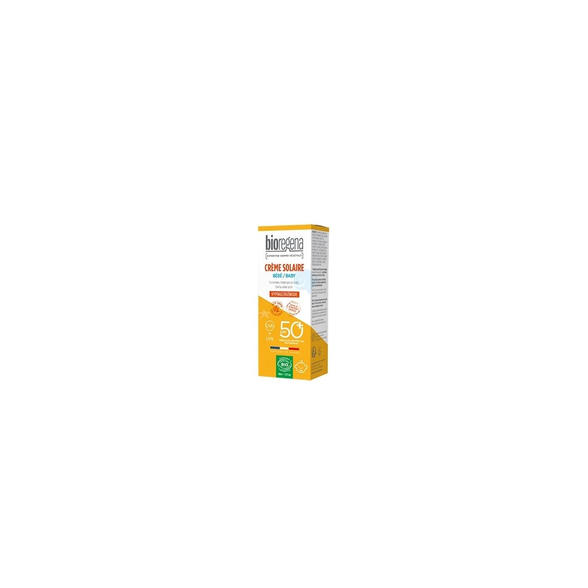 Crema solar bebe +6M spf 50+ Bio 40ml Bioregena