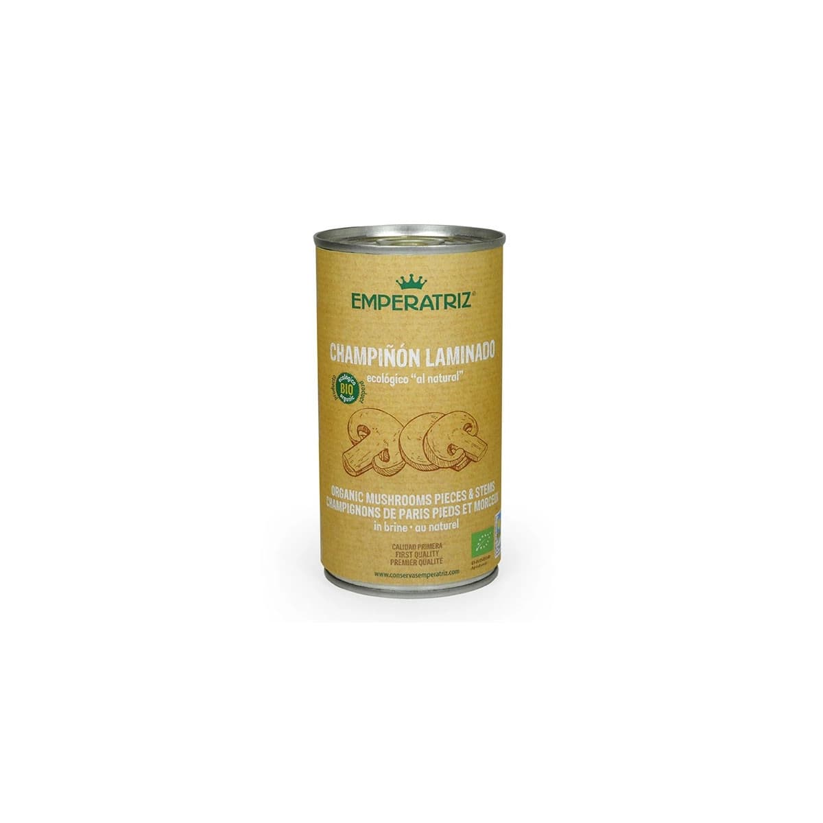 Champiñon laminado bio lata 390ml Emperatriz