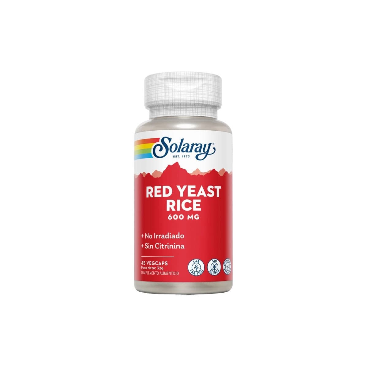 Red Yeast Rice Levadura roja arroz 600mg 45vcaps Solaray