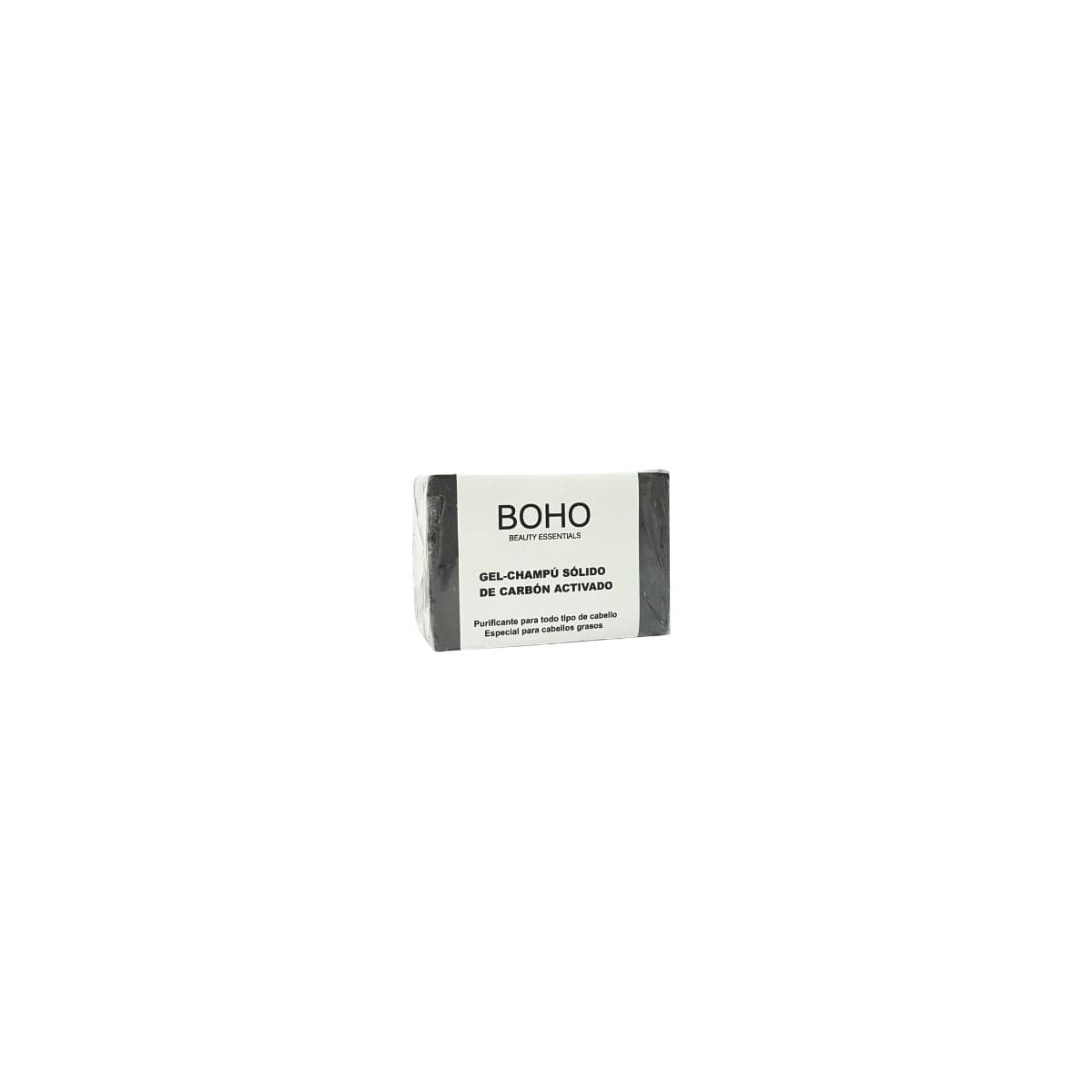 Gel-Champu solido de carbon activado 55g BOHO