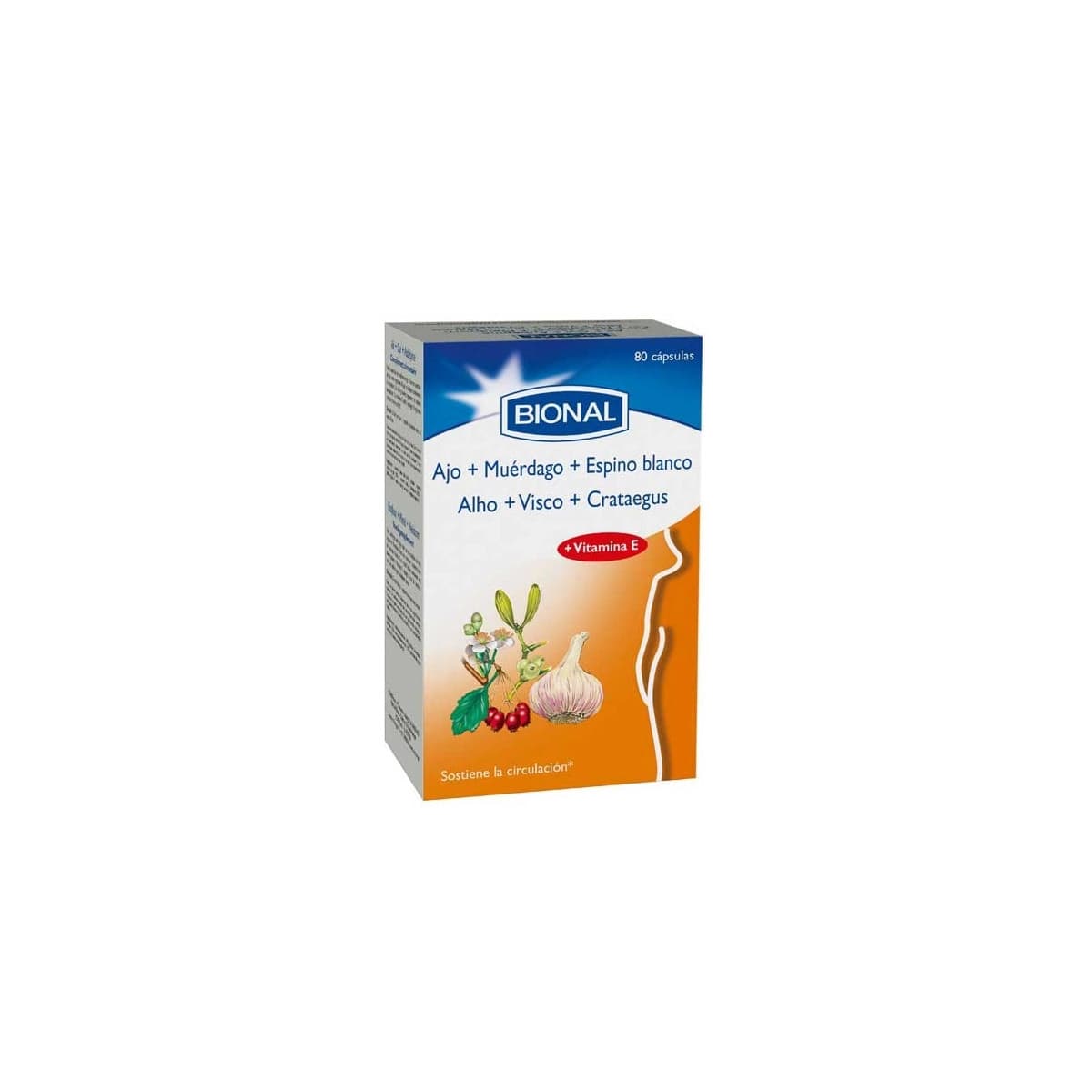 Ajo muerdago espino blanco 80 capsulas Bional