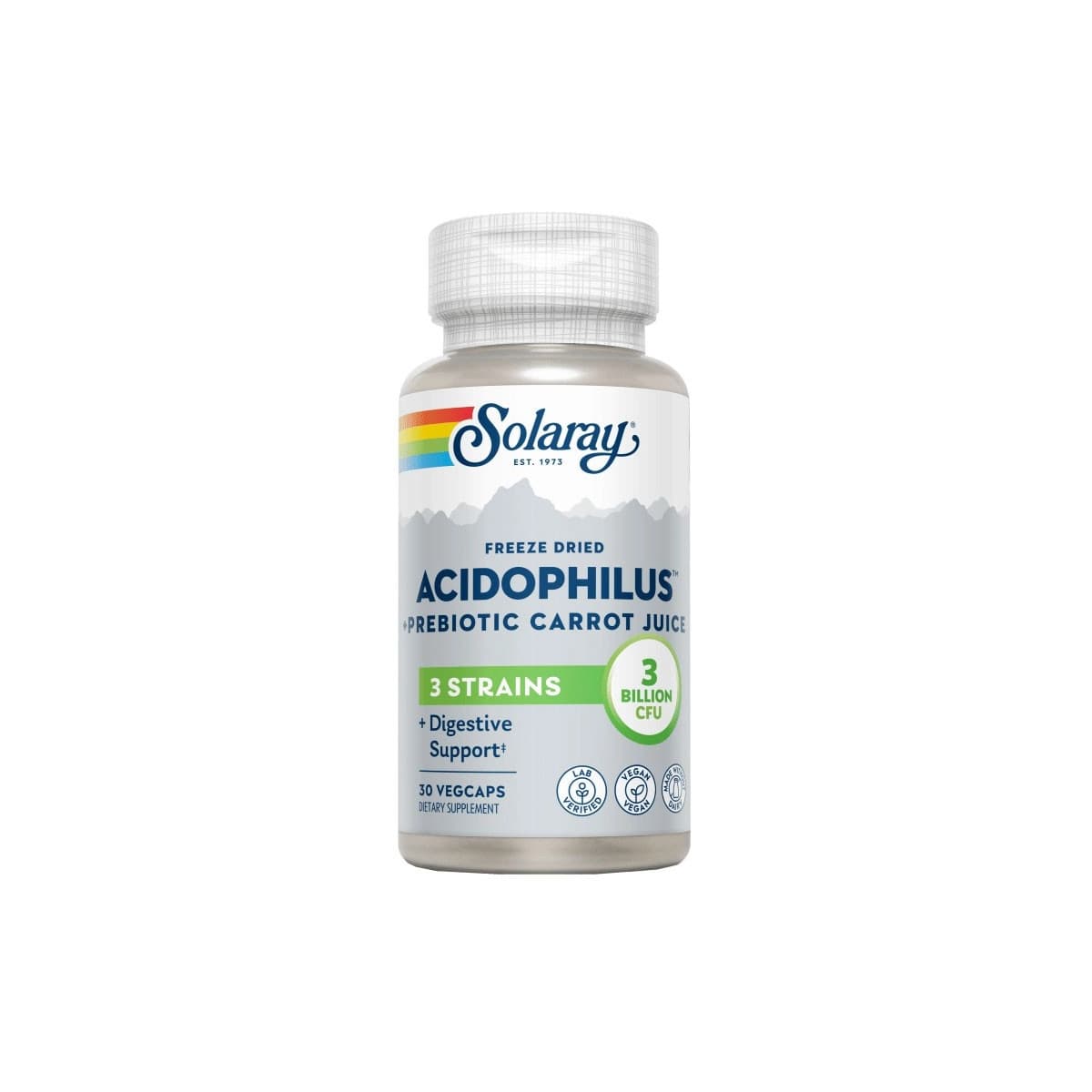 Acidophilus+ Zumo de zanahoria probiotico 30 vcaps Solaray