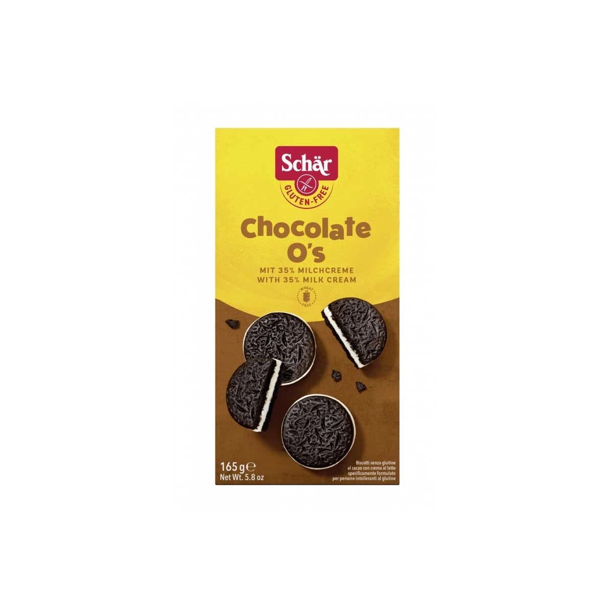 Galletas O's de chocolate 165g Schar