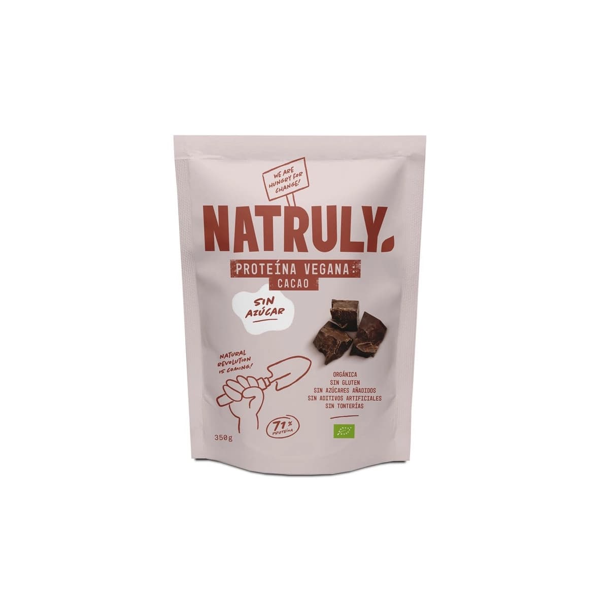Proteina Vegana 70% Chocolate Bio 350g Natruly