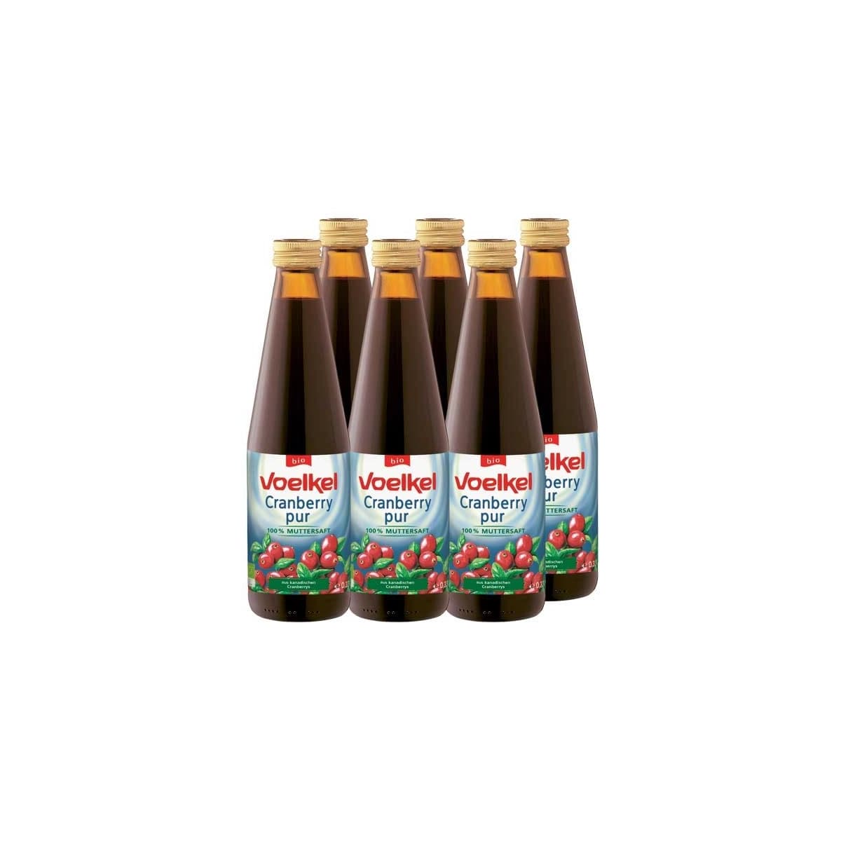 Zumo de arandano rojo puro bio 6x330ml Voelkel