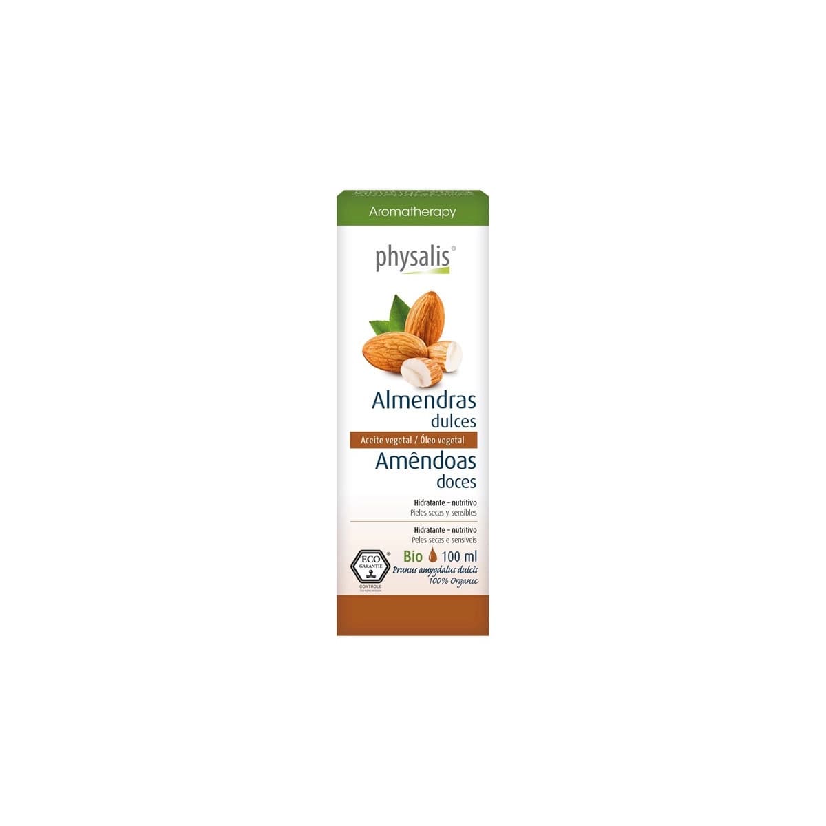 Aceite vegetal de almendras dulces bio 100ml Physalis